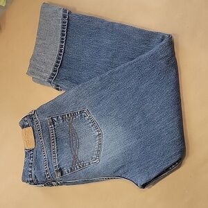 Abercrombie & Fitch Blue Cropped Ankle Jeans